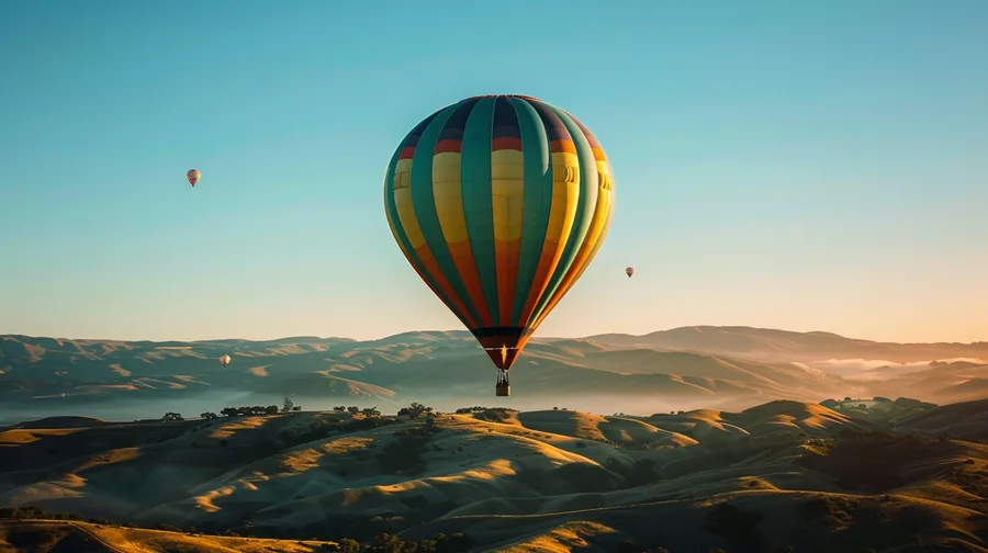 Mid-size lift lendings loan tier shown as a balloon rising above green hills