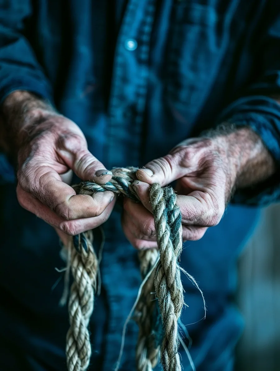 Hands braiding many loose threads into one strong rope, the essence of a lift lending debt consolidation loan